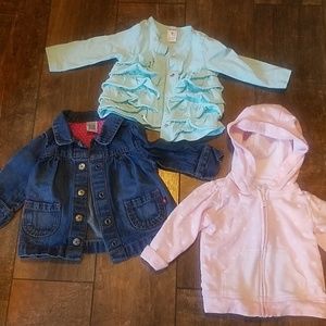 Baby Girl Carters size 6mo jackets